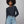 Load image into Gallery viewer, Cecelia Burnout Long Sleeve I Navy
