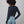 Load image into Gallery viewer, Cecelia Burnout Long Sleeve I Navy
