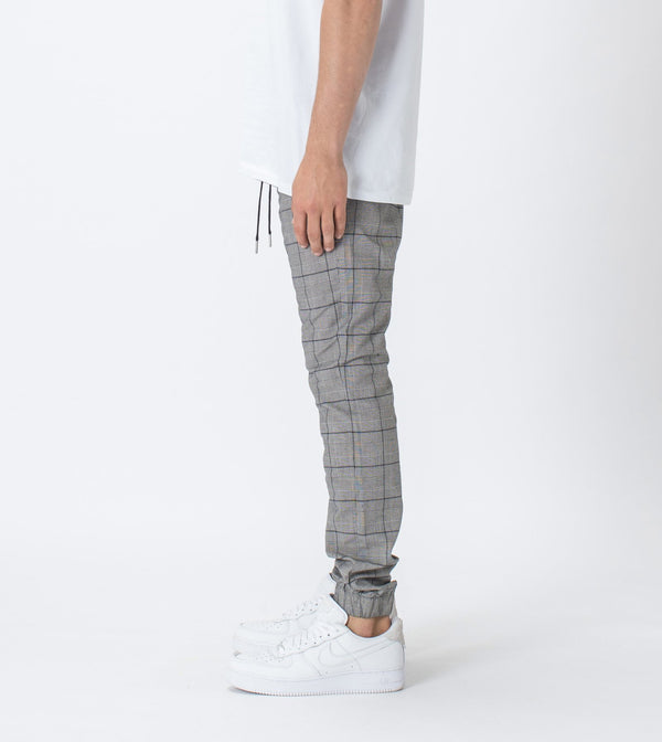 CHECK SURESHOT JOGGER | GREY INDIGO