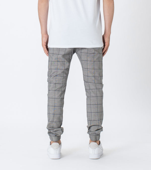 CHECK SURESHOT JOGGER | GREY INDIGO