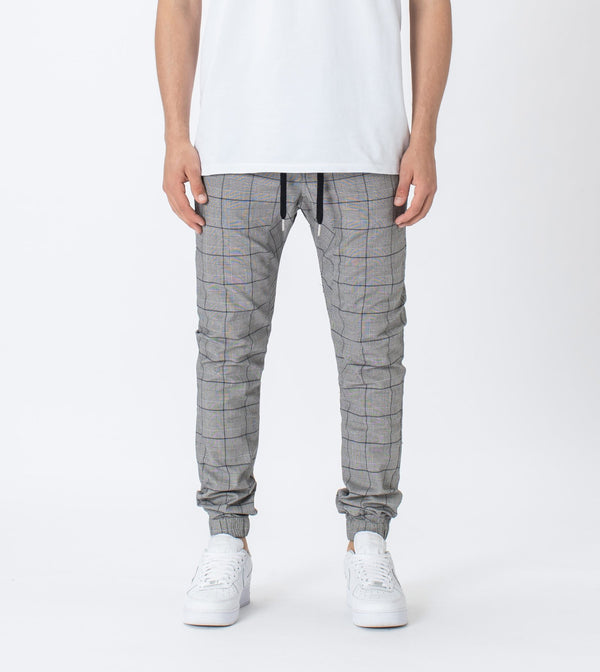 CHECK SURESHOT JOGGER | GREY INDIGO