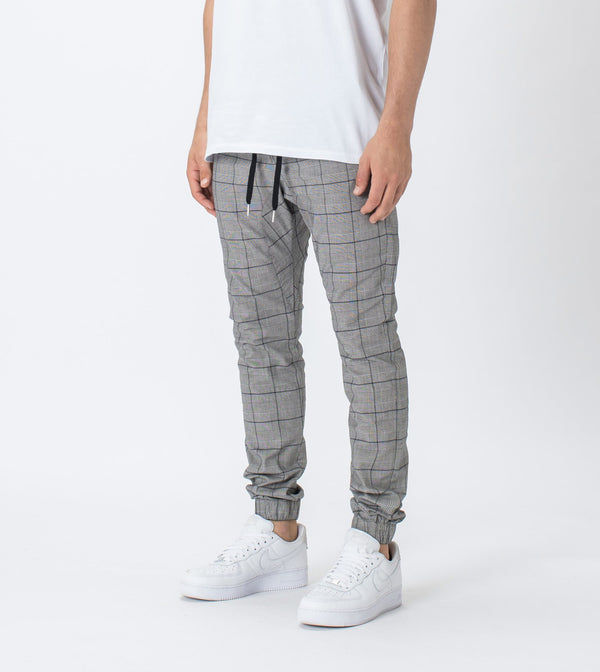 CHECK SURESHOT JOGGER | GREY INDIGO
