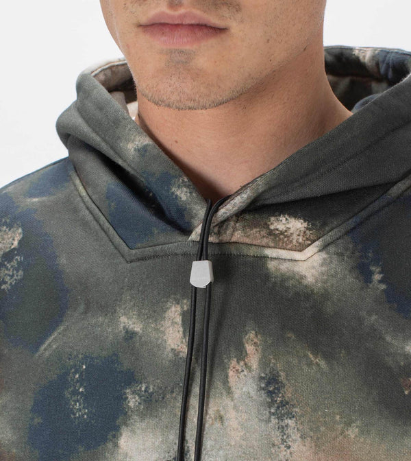 LOWGO HOOD SWEAT | WASHED CAMO