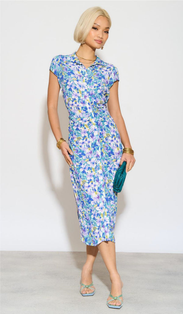 Veronica Shirt Dress I Blue