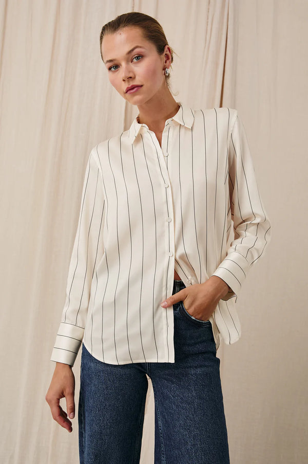 Sage Blouse I Brixton Stripe