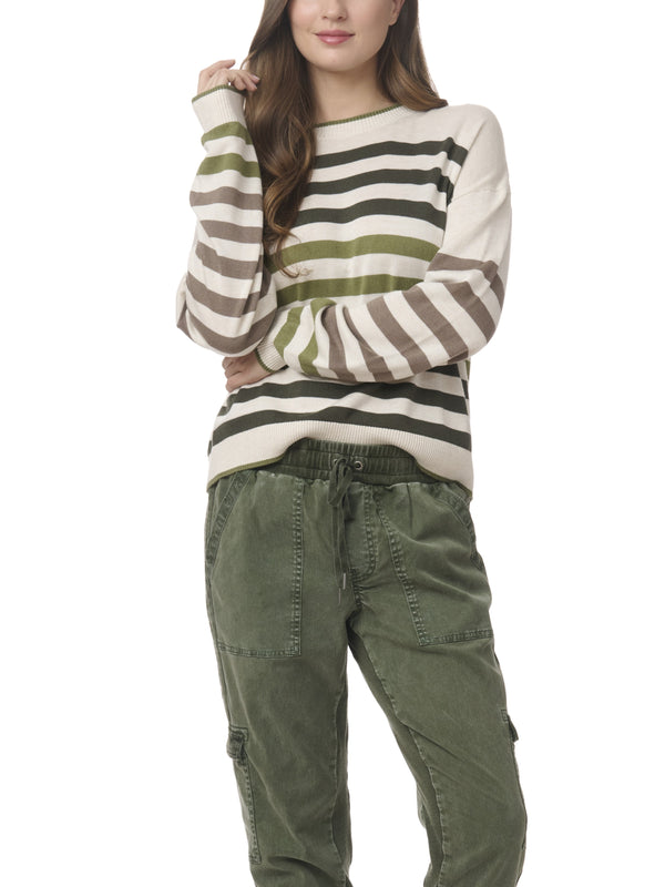 Georgie Striped Pullover Sweater