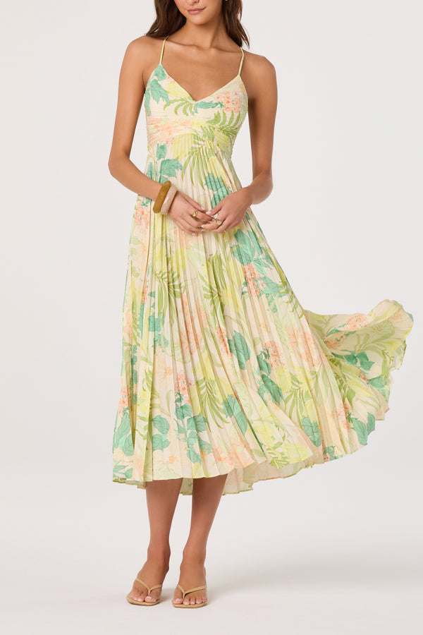 Blythe Midi Dress I Tropical