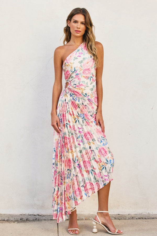 Olympia Pleated dress | Floral