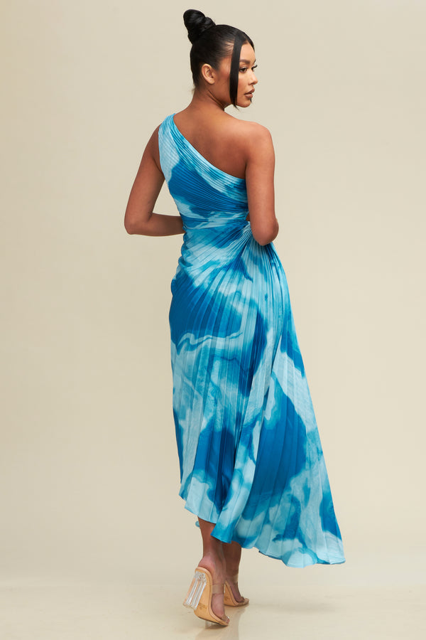 Waterfall Asymmetric Dress