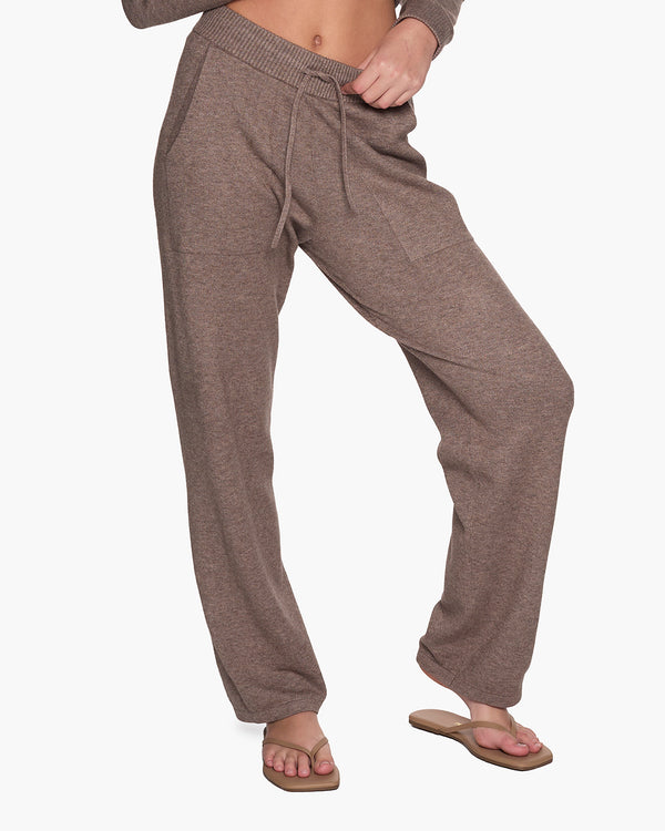 Sunday Sweater Pants I Heathered Taupe