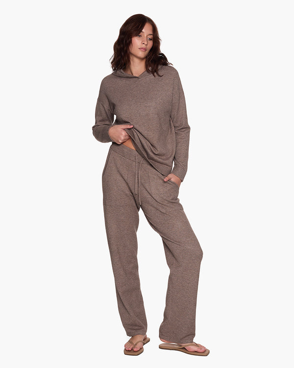 Sunday Sweater Pants I Heathered Taupe