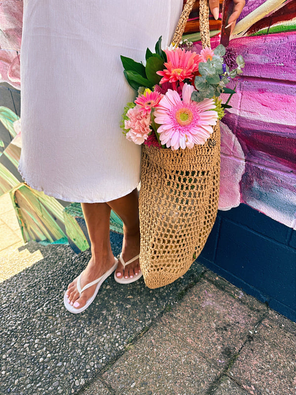 Taylor Tote I Sand Woven