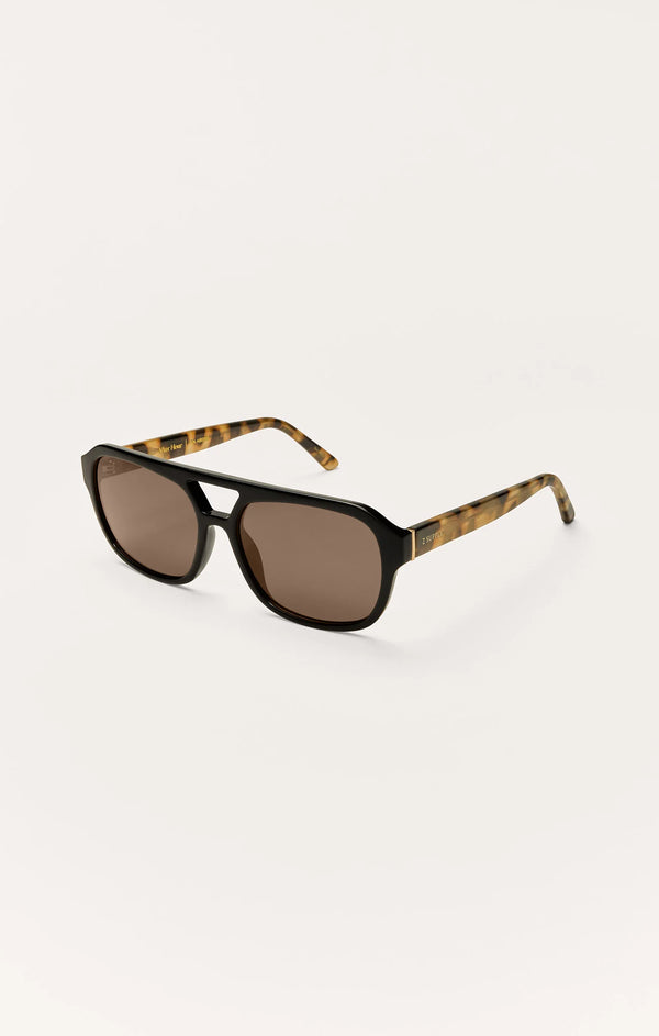 After Hours Polarized Sunglasses I Black Tort Brown