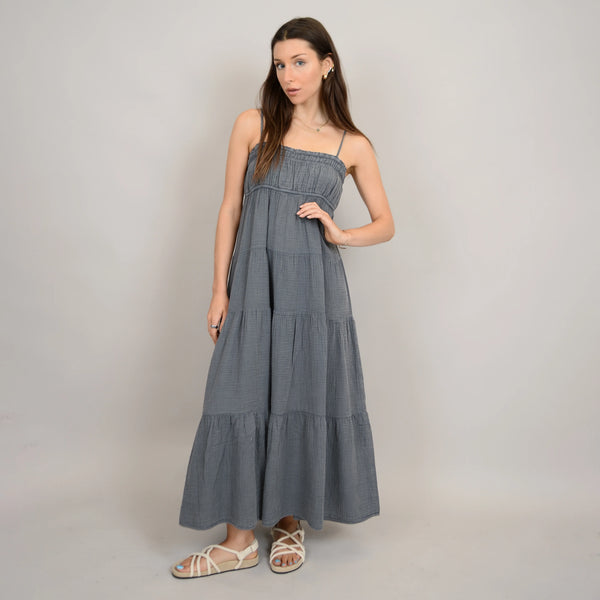 Altura Tiered Maxi Dress l Coal