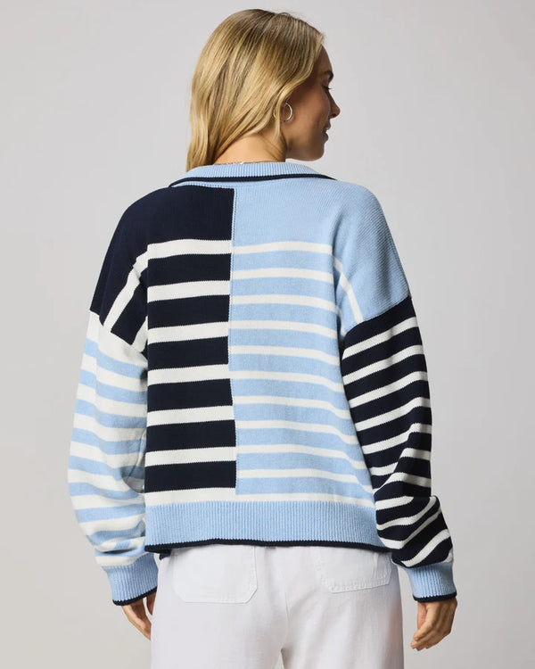 Arden Striped Polo Sweater