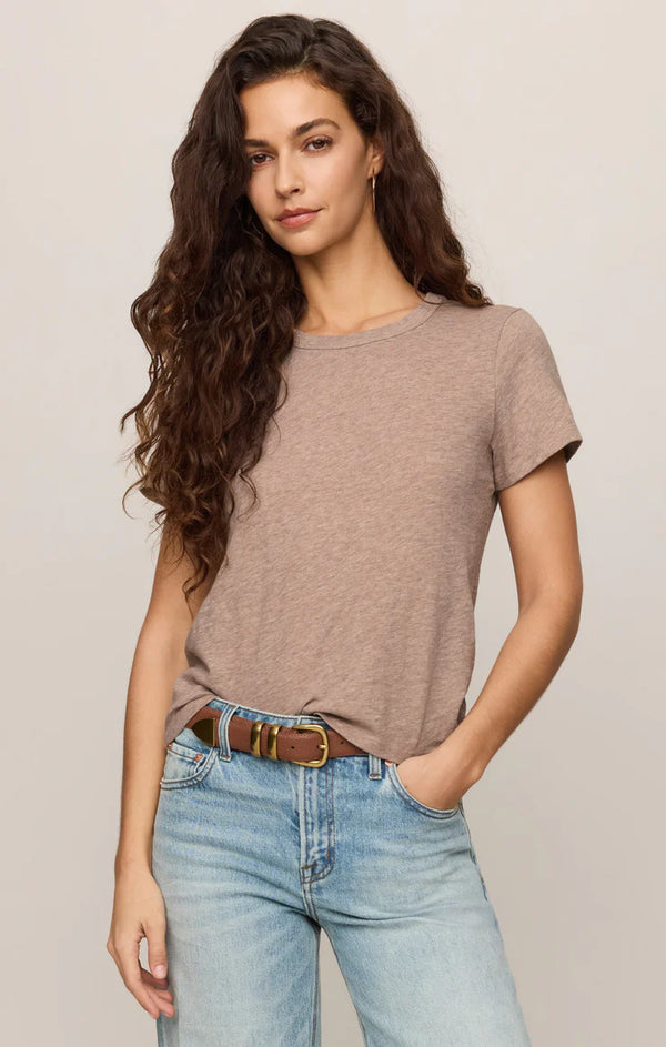 Junie Slub Tee I Heather Ash