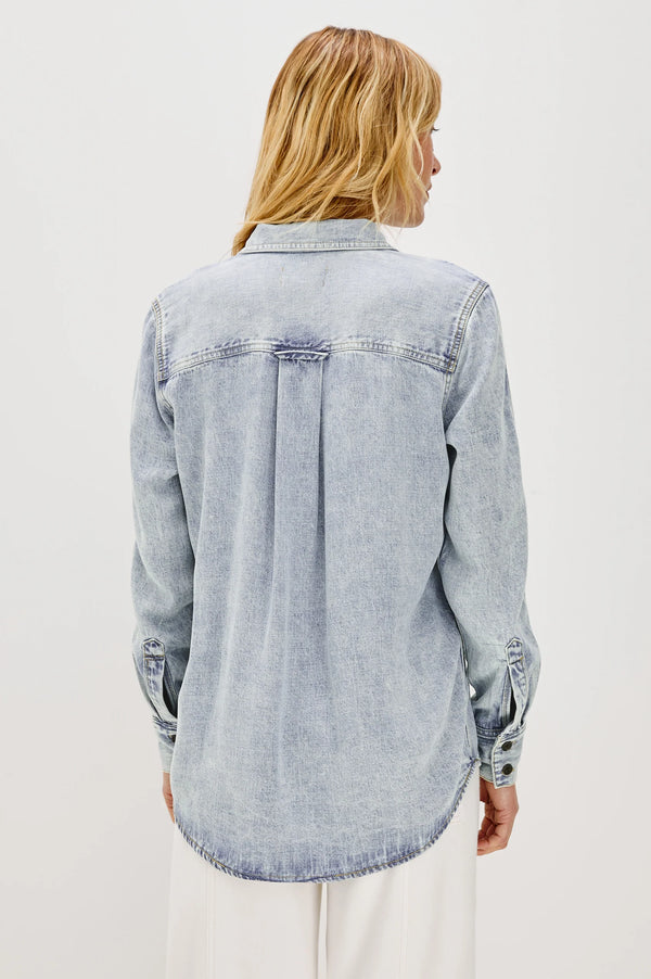 Atticus Shirt I Bleached Indigo