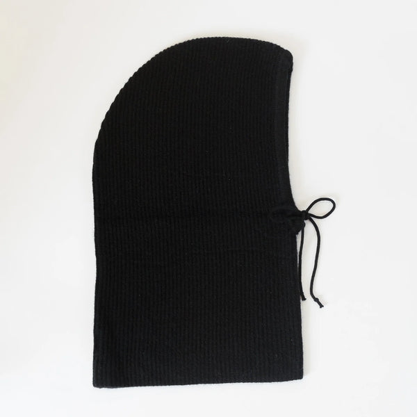 Lyla & Luxe Ribbed Balaclava I Black