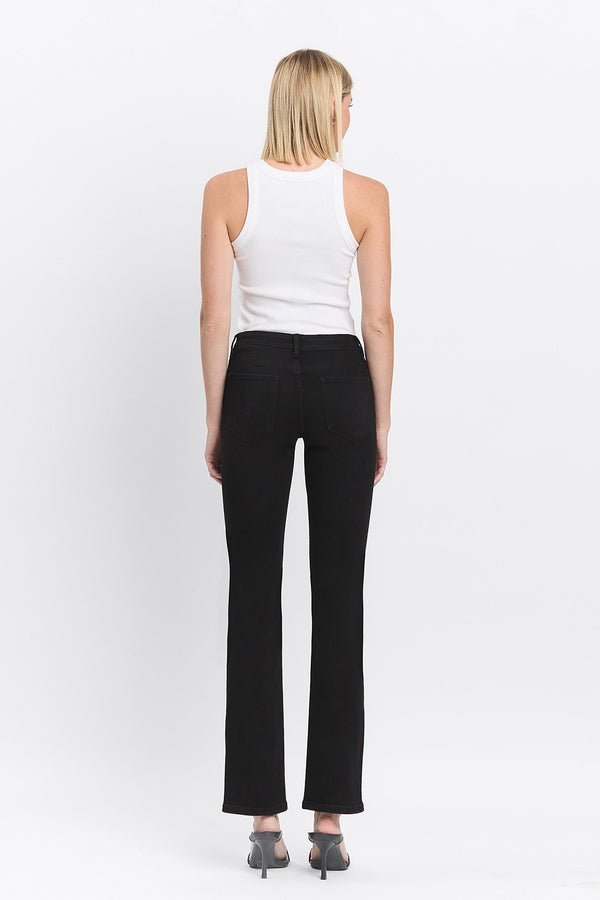 Black Out Mid Rise Boot Cut Jeans