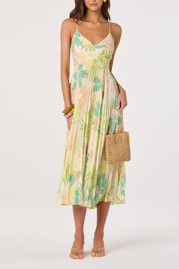 Blythe Midi Dress I Tropical