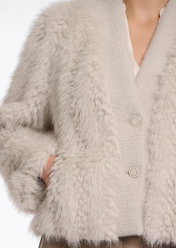 Chaimae Faux Fur Jacket I Birch
