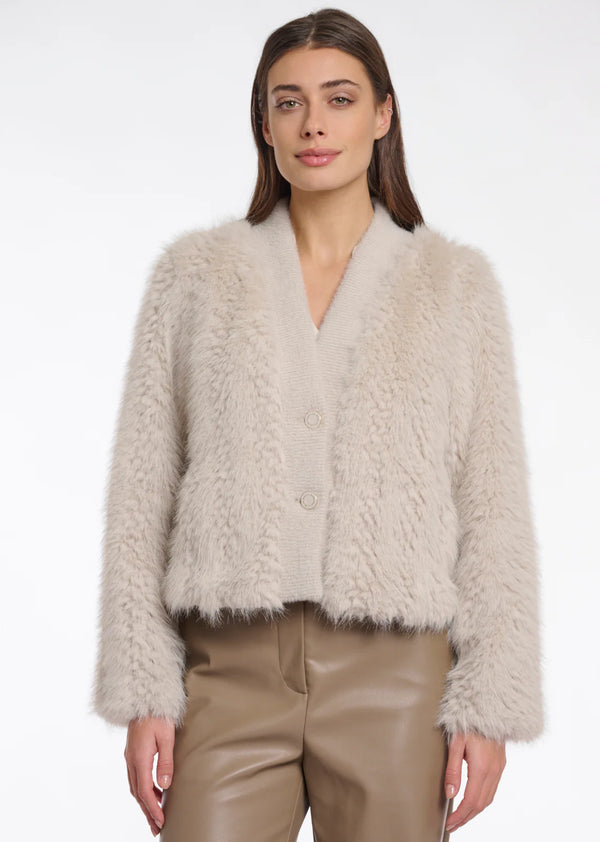 Chaimae Faux Fur Jacket I Birch
