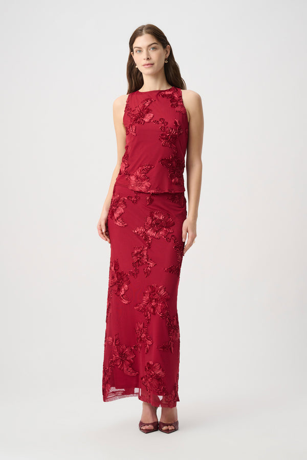 Cherri Mesh Maxi Skirt