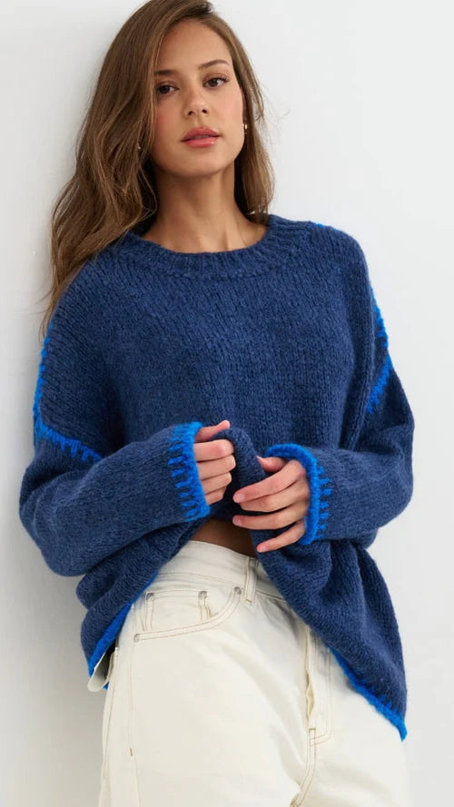 Cleo Sweater I Blue