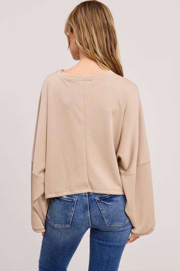 Long Sleeve Dolman Pullover I Coco