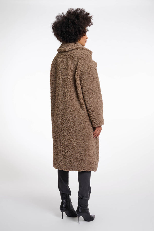 Elicia Teddy Coat I Toffee