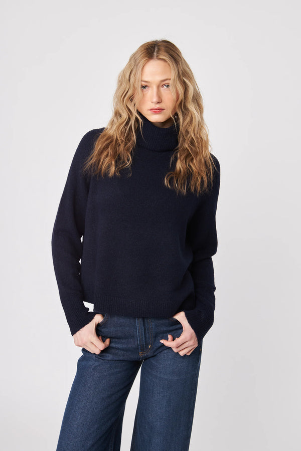 Emmett Slouch Neck Sweater I Eclipse
