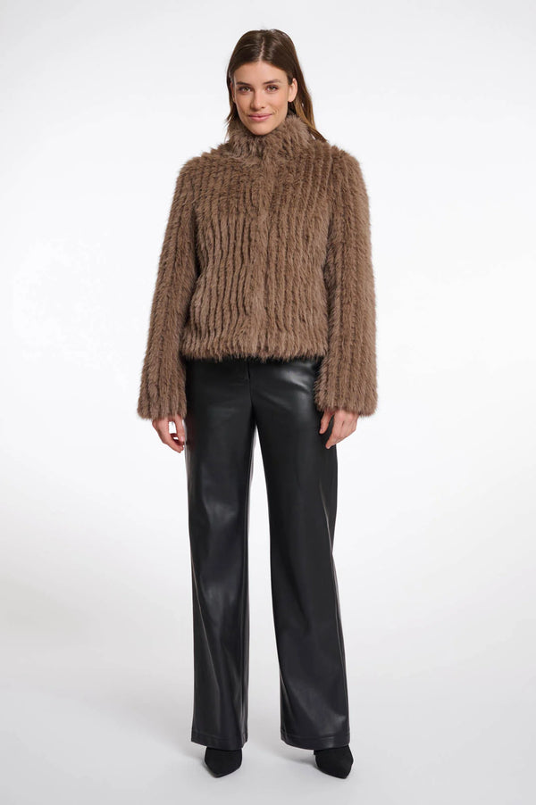 Faith Faux Fur Jacket I Toffee
