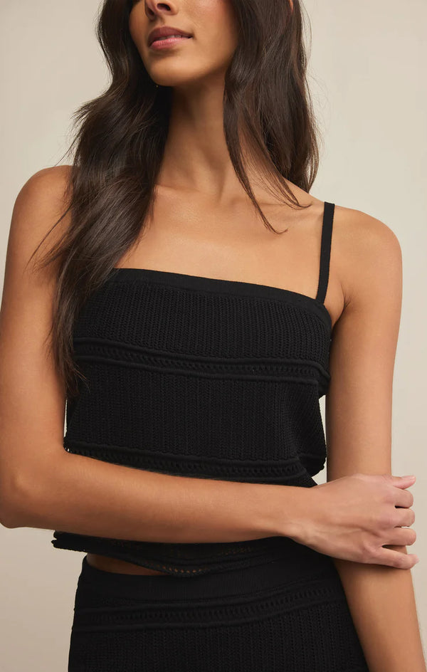 Fernanda Crochet Top I Black
