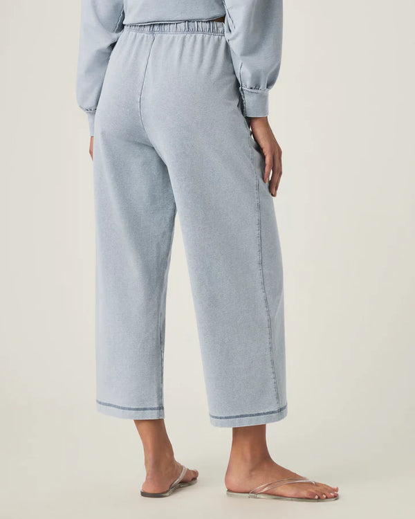 Hayden French Terry Pant I Bleached Indigo