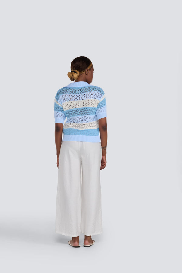 Relaxed Drawstring Pant I White