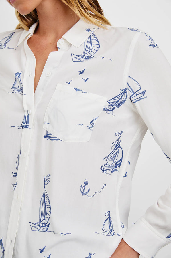 Kathryn Shirt I Sailboats