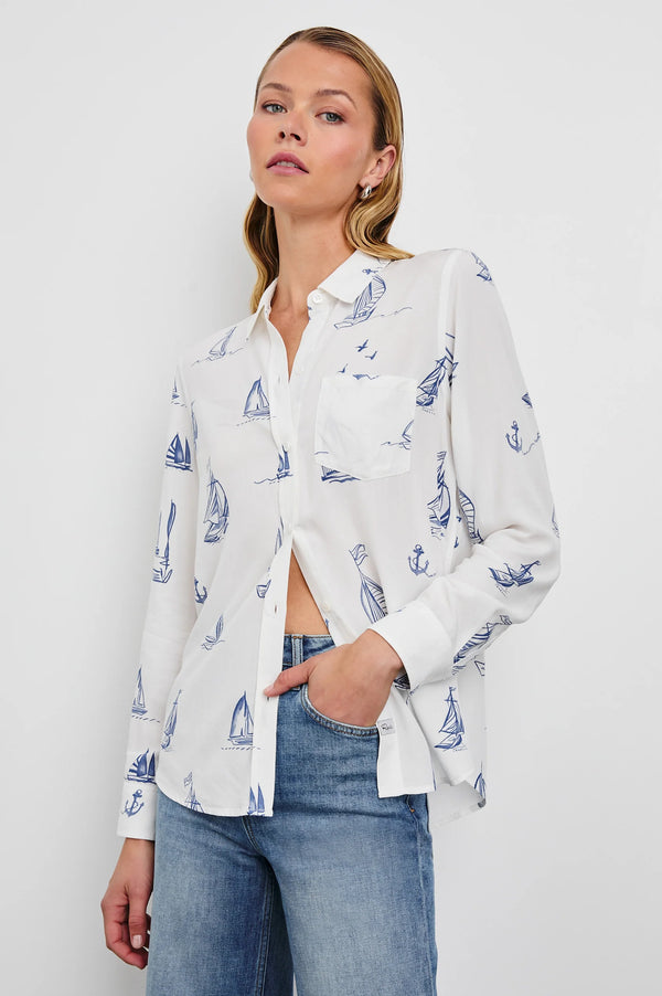 Kathryn Shirt I Sailboats