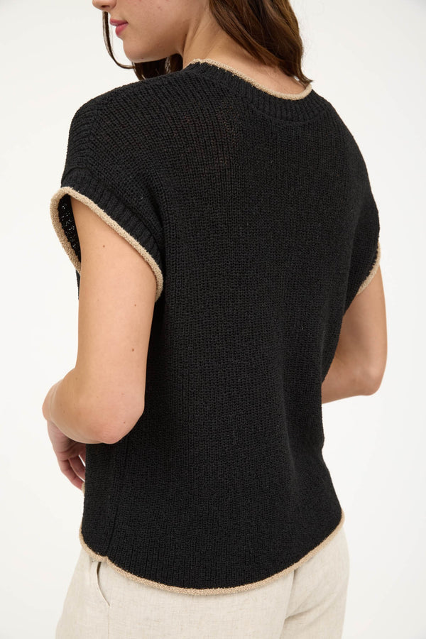 Mallory Knit Top I Black