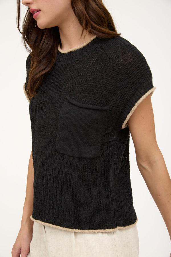 Mallory Knit Top I Black