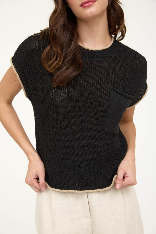 Mallory Knit Top I Black
