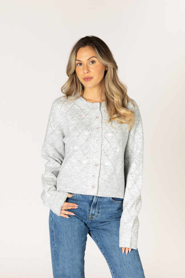 Crystal Heart Cardigan