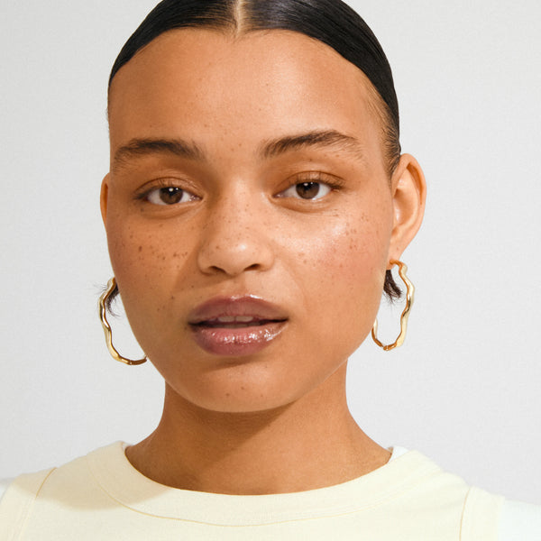 Larkin Hoop Earrings I Gold Plated