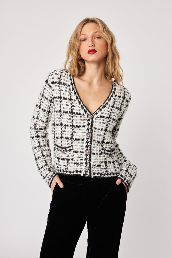 Lonnie Cardigan I Vanilla Tweed