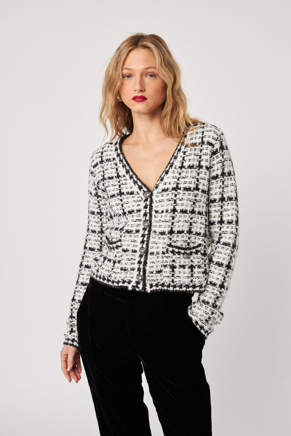 Lonnie Cardigan I Vanilla Tweed