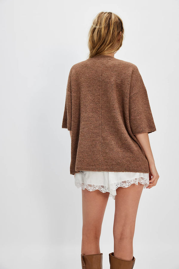 Margot Sweater Tee I Brownie Melange