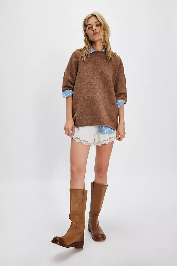 Margot Sweater Tee I Brownie Melange