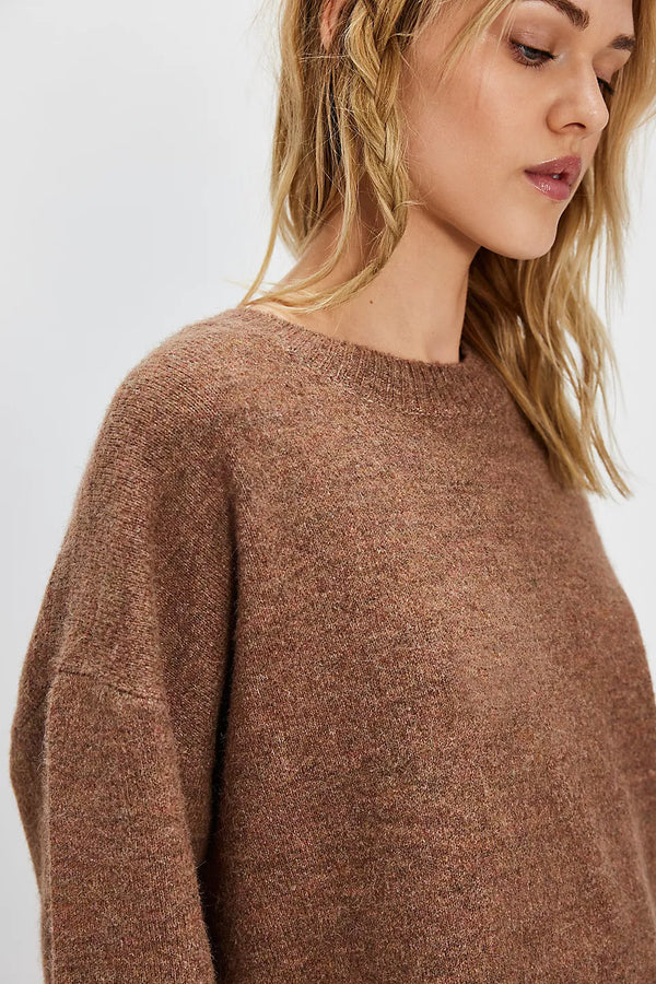 Margot Sweater Tee I Brownie Melange