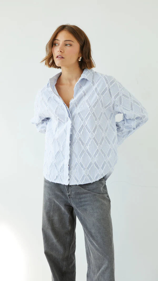 Marlowe Shirt I Blue Stripe