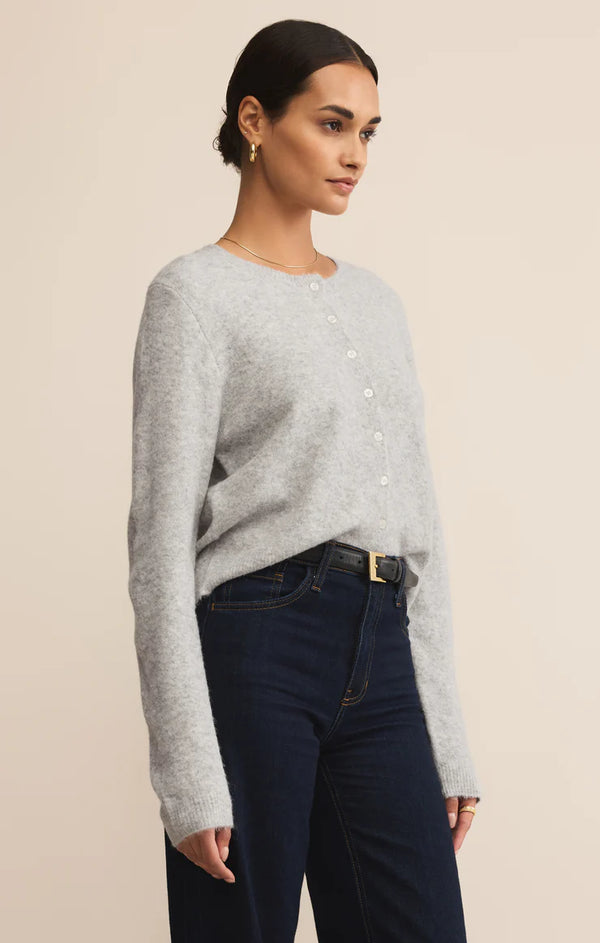 Medina Cozy Cardigan I Light Heather Grey