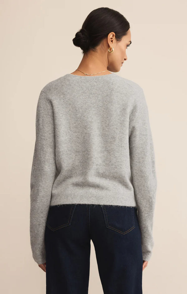 Medina Cozy Cardigan I Light Heather Grey